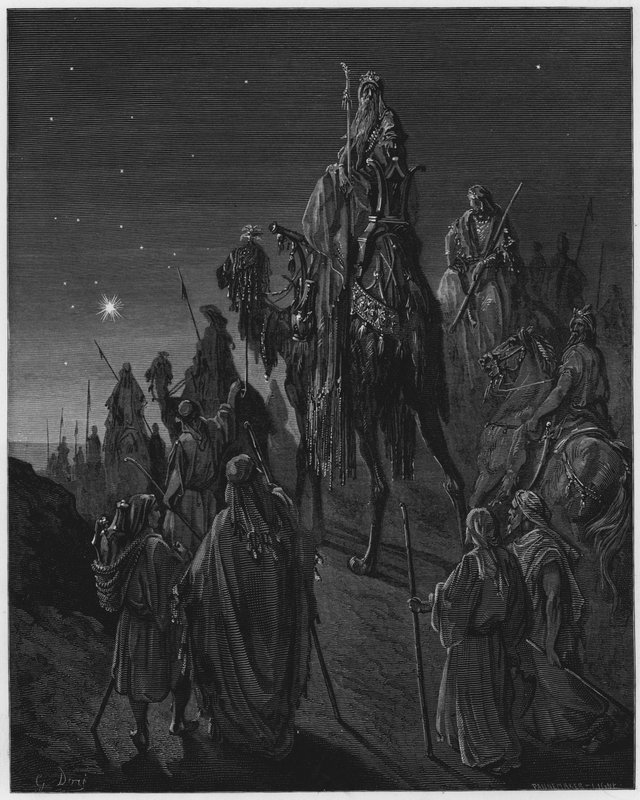 古斯塔夫多尔圣经：由明星引导的智者 作者 古斯塔夫·多尔（Gustave Dore）