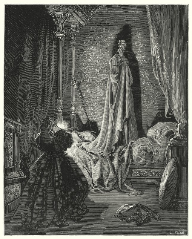 古斯塔夫·多尔 (Gustave Dore) 的《堂吉诃德》：“‘保佑我！’ 她叫道，