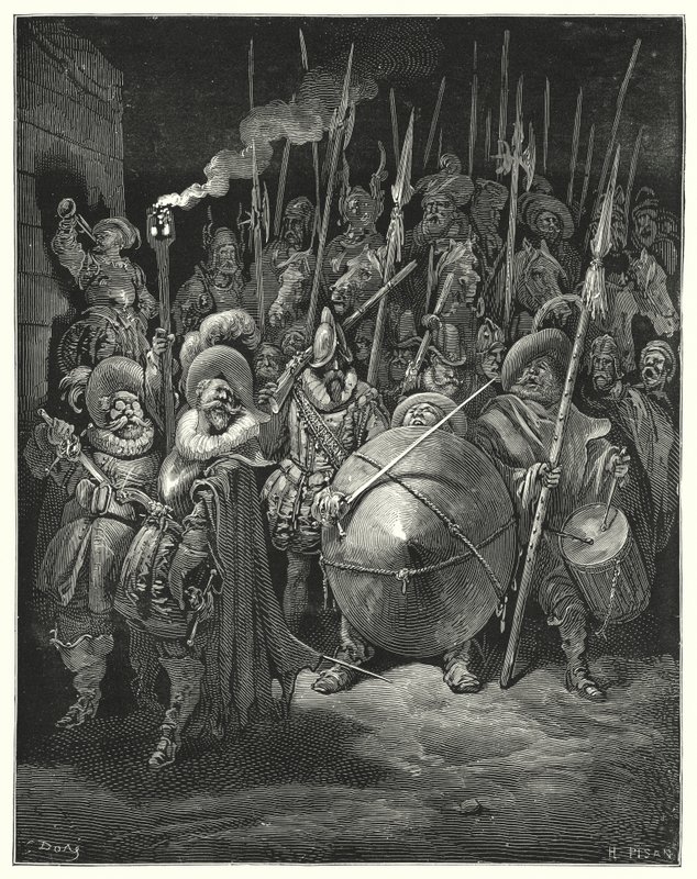Don Quixote wa Gustave Dore: "