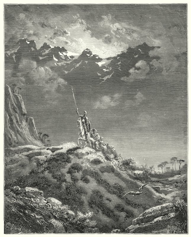 Gustave Dores Don Quixote: "Towards the kingdom of Micomicon" (engraving) 作者 古斯塔夫·多尔（Gustave Dore）
