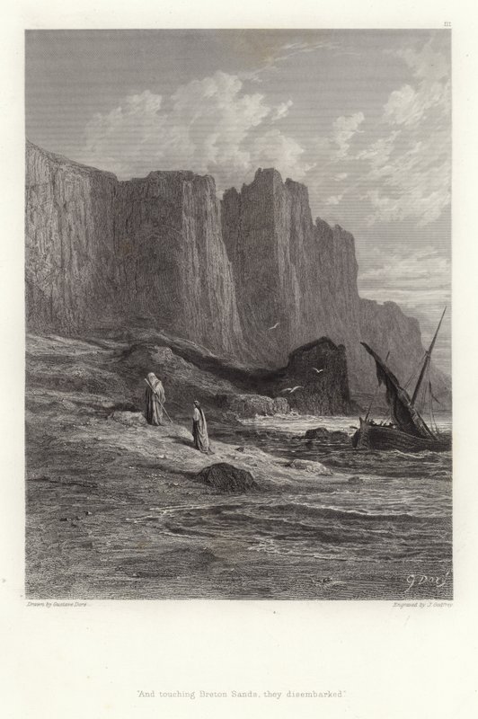 由Alfred Tennyson为Vivien的例证 作者 古斯塔夫·多尔（Gustave Dore）
