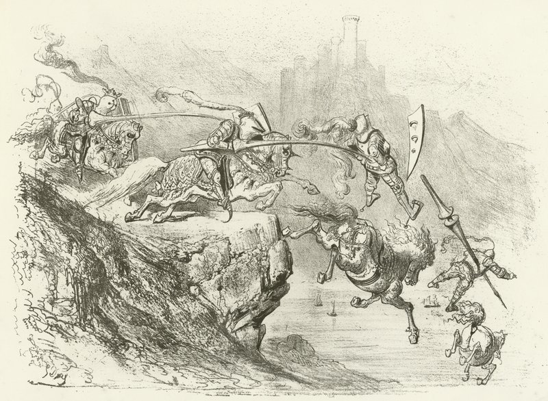 12世纪的骑士侠义（凹版） 作者 古斯塔夫·多尔（Gustave Dore）