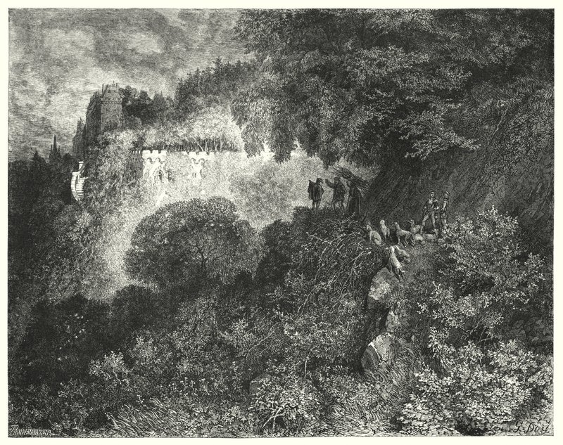 休眠中的美女》；《睡美人》（版画 作者 古斯塔夫·多尔（Gustave Dore）