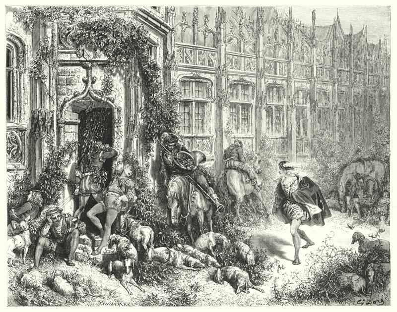 休眠中的美女》；《睡美人》（版画 作者 古斯塔夫·多尔（Gustave Dore）