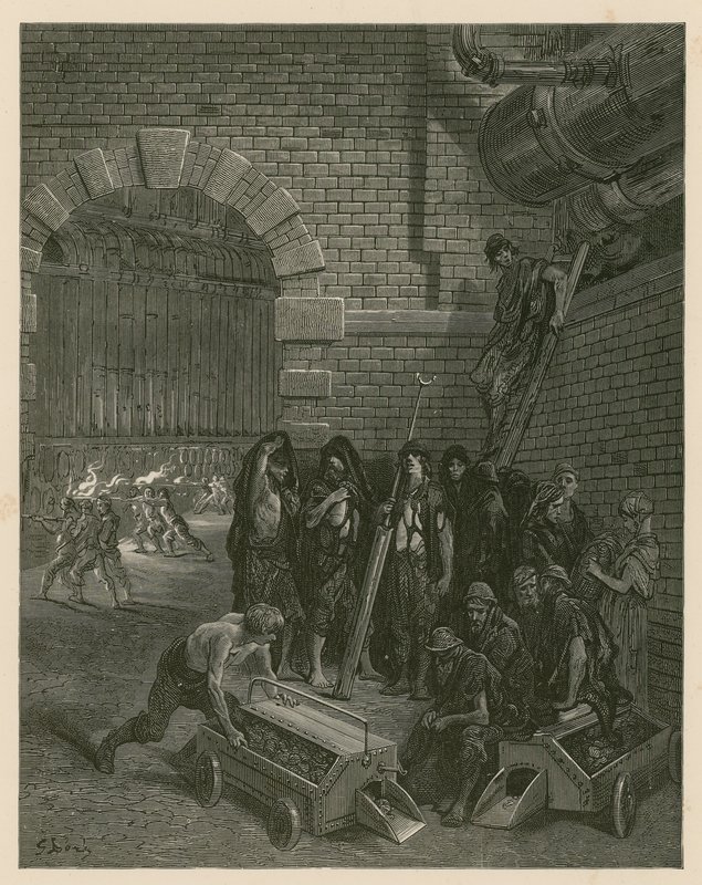 兰贝斯天然气工厂，伦敦 作者 古斯塔夫·多尔（Gustave Dore）