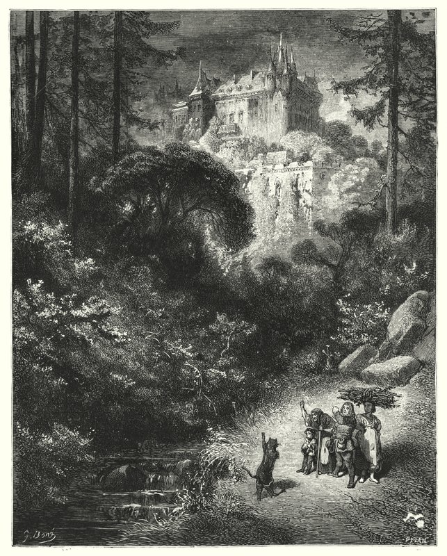 主猫或Botte猫；穿靴子的猫 作者 古斯塔夫·多尔（Gustave Dore）