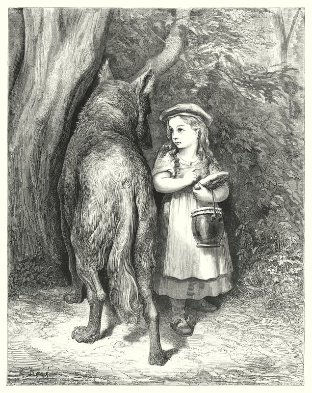 小红帽;小红帽 作者 古斯塔夫·多尔（Gustave Dore）