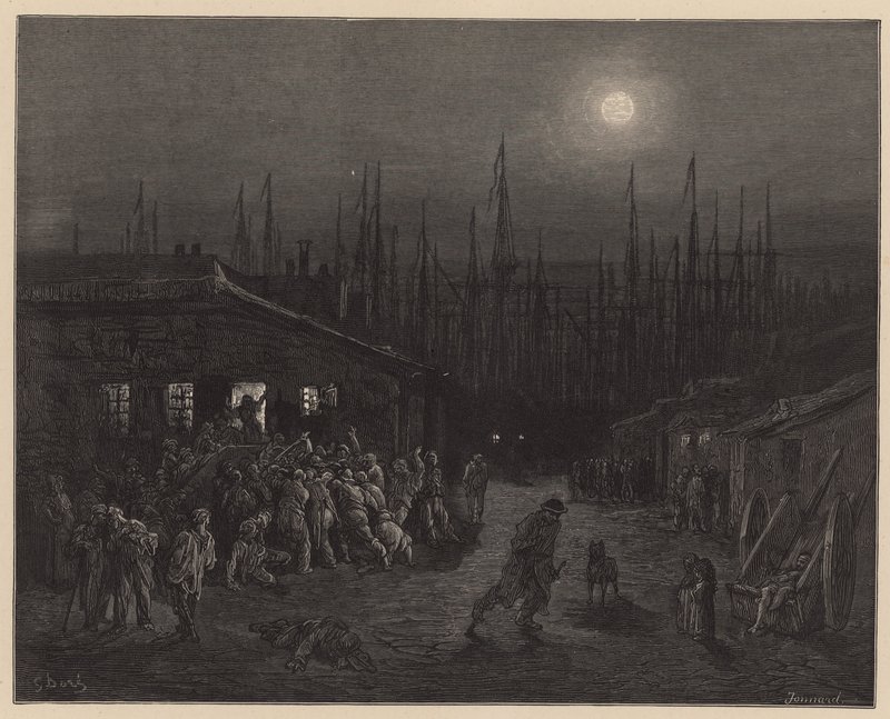 伦敦码头区 作者 古斯塔夫·多尔（Gustave Dore）