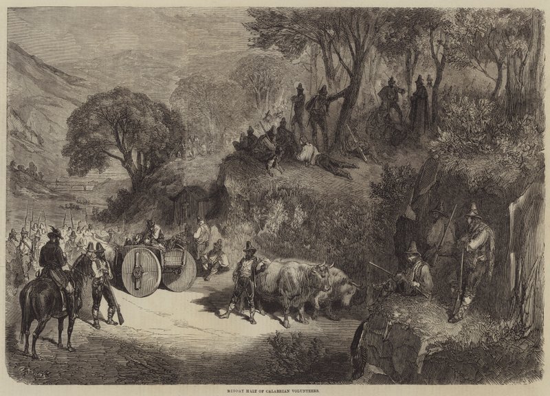 中午停止卡拉布里亚志愿者 作者 古斯塔夫·多尔（Gustave Dore）
