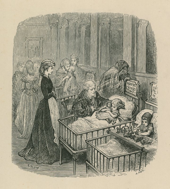 从伦敦医院的场景 作者 古斯塔夫·多尔（Gustave Dore）