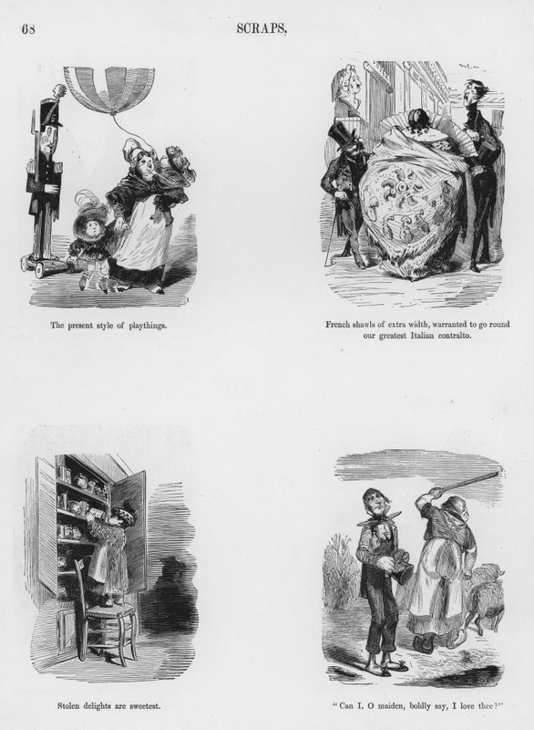 古斯塔夫-多尔的《幽默和怪诞素描》（版画）。 作者 古斯塔夫·多尔（Gustave Dore）
