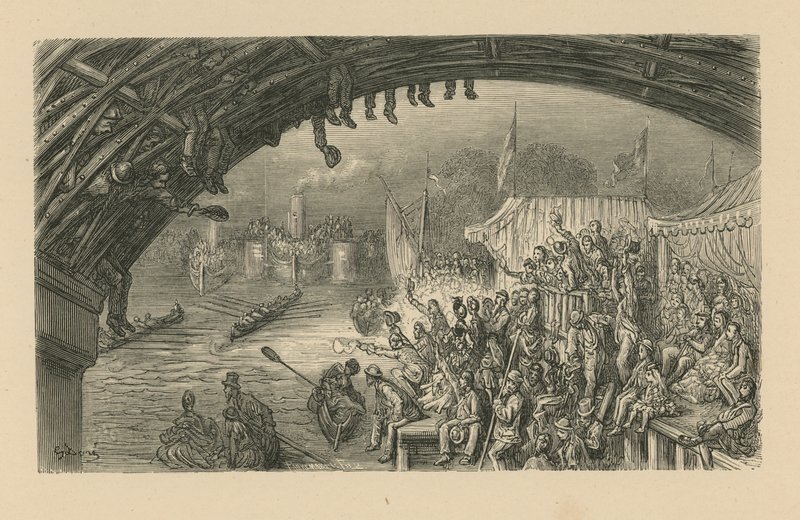 观看赛艇的观众 作者 古斯塔夫·多尔（Gustave Dore）