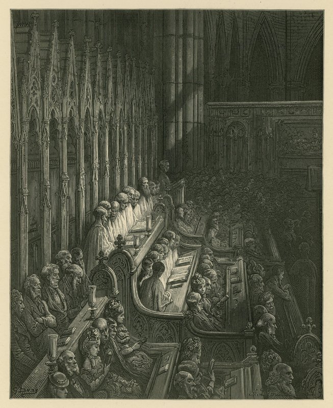威斯敏斯特修道院合唱团 作者 古斯塔夫·多尔（Gustave Dore）