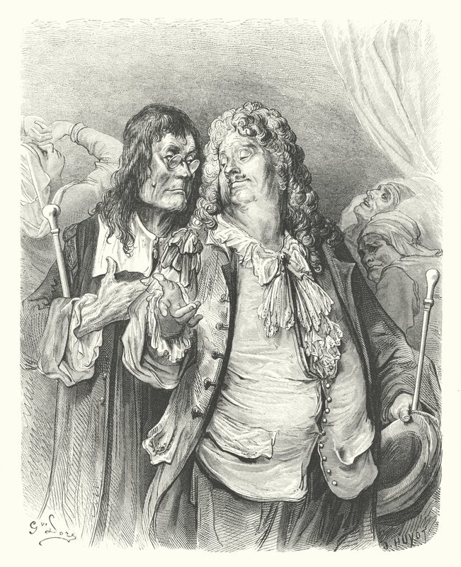 拉封丹寓言：医生们（雕刻） 作者 古斯塔夫·多尔（Gustave Dore）