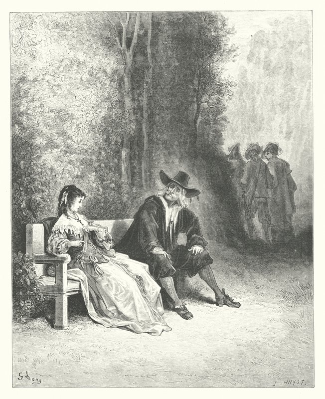 拉封丹寓言：少女》（雕刻） 作者 古斯塔夫·多尔（Gustave Dore）