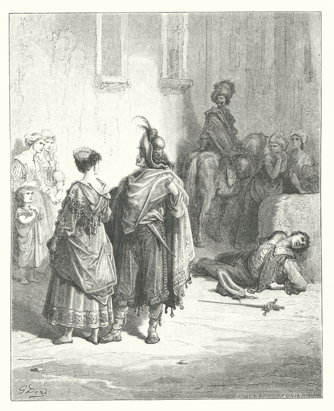 拉封丹寓言两只福尔（雕刻） 作者 古斯塔夫·多尔（Gustave Dore）