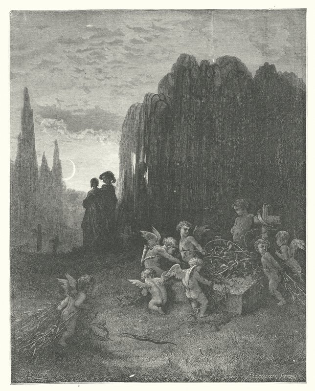 拉封丹寓言：年轻寡妇》（雕刻） 作者 古斯塔夫·多尔（Gustave Dore）