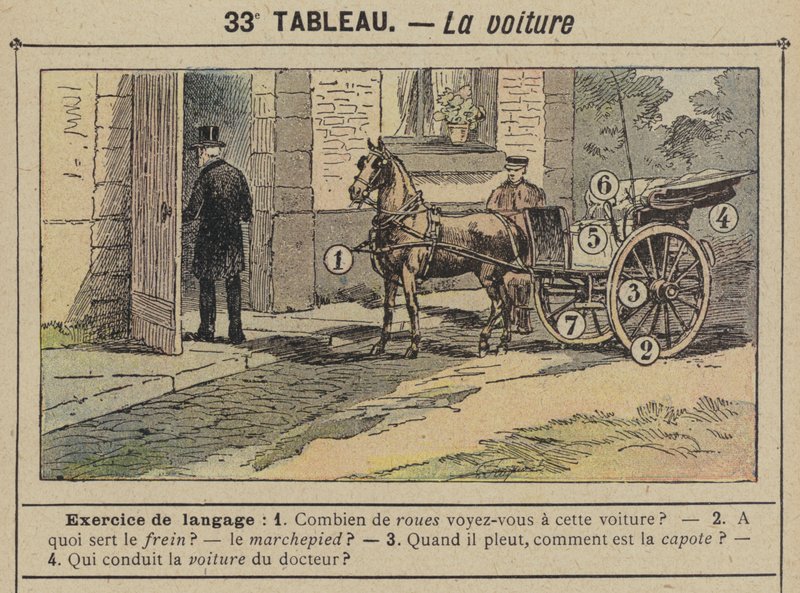 汽车（彩色印刷品 作者 古斯塔夫·弗赖蓬（Gustave Fraipont）