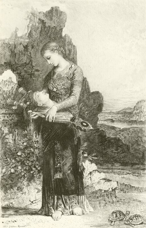 俄耳甫斯（雕刻） 作者 古斯塔夫·莫罗（Gustave Moreau）