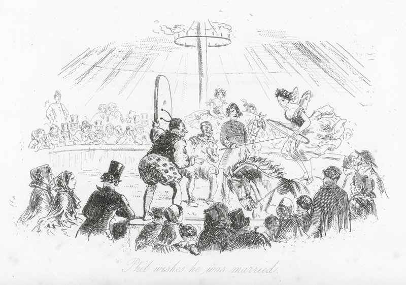 伦敦街头：菲尔希望自己已婚（雕刻） 作者 哈布特骑士 (1815 92) 布朗