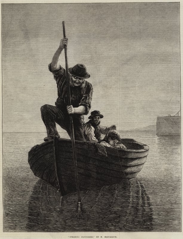 Spearing Flounders 作者 汉密尔顿·麦卡勒姆（Hamilton Macallum）