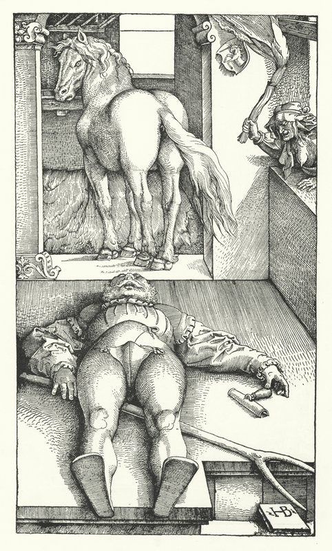 被迷惑的新郎(雕刻版) 作者 汉斯（后）Baldung Grien