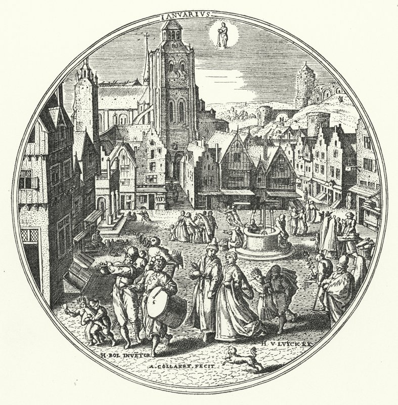 January (engraving) 作者 汉斯（后）波尔