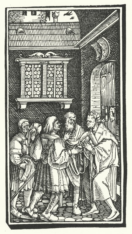 Woodcut from De Remediis Utriusque Fortunae (Remedies for Fortune Fair and Foul) by Petrarch (engraving) 作者 汉斯（后）布格克迈尔