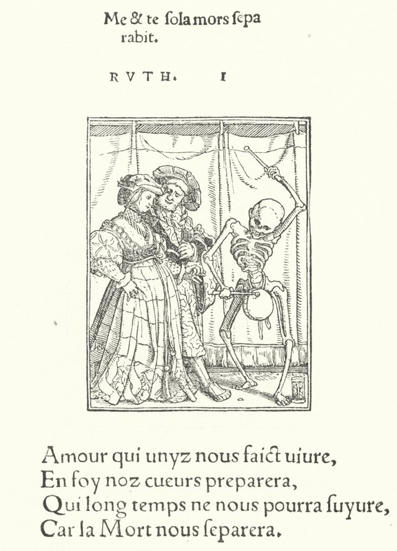 The Bride and Bridegroom (engraving) 作者 汉斯（后）小霍尔拜因