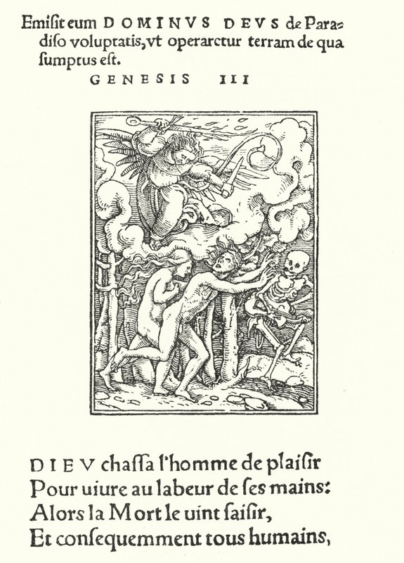 The Driving Forth from Eden (engraving) 作者 汉斯（后）小霍尔拜因