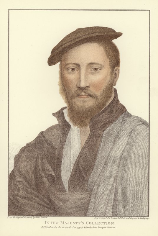 匿名男子（aquatint） 作者 小汉斯·霍尔拜因