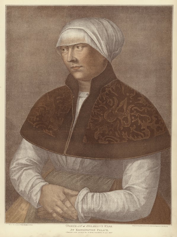 Elsbeth，Hans Holbein（aquatint）的妻子 作者 小汉斯·霍尔拜因
