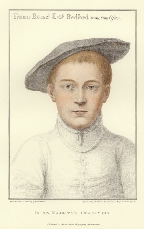 贝德福德伯爵Francis Russell（aquatint） 作者 小汉斯·霍尔拜因