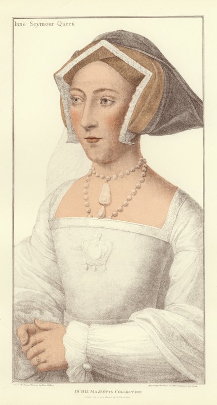 Jane Seymour，英国女王（aquatint） 作者 小汉斯·霍尔拜因