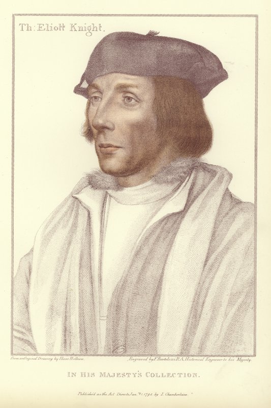 Thomas Elyot爵士，（aquatint） 作者 小汉斯·霍尔拜因