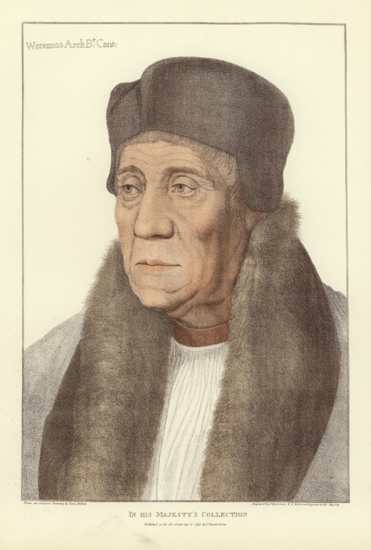 坎特伯雷大主教William Warham（aquatint） 作者 小汉斯·霍尔拜因