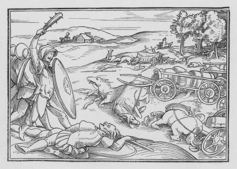 David Smiteth Hadadezer和叙利亚人，2 Samuel VIII，3 作者 汉斯追捕年轻的霍尔拜因