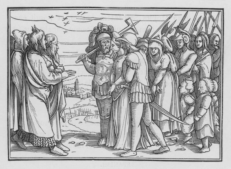 米甸人被宠坏了，Balaam Slain，号码XXXI，9 作者 汉斯追捕年轻的霍尔拜因