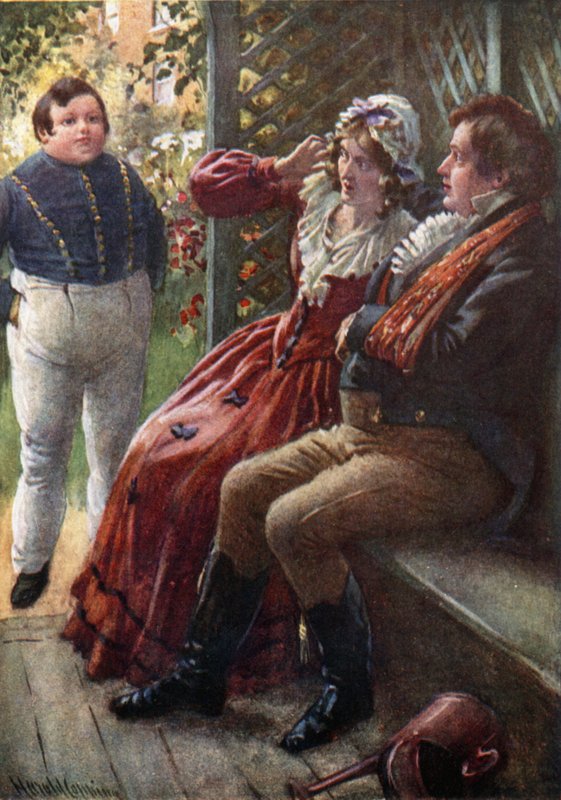 The Fat Boy Awake (colour litho) 作者 哈罗德·应付
