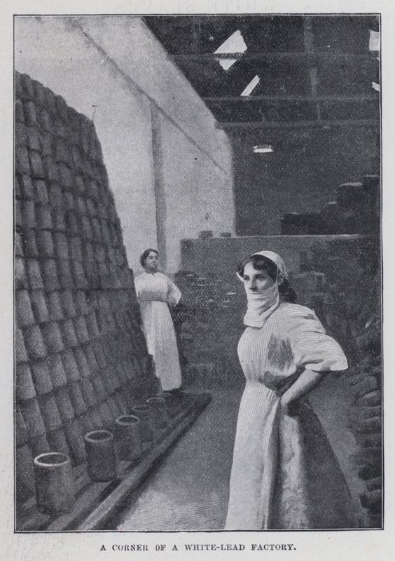 A Corner of a White-Lead Factory (b/w photo) 作者 哈罗德·休姆·皮法德