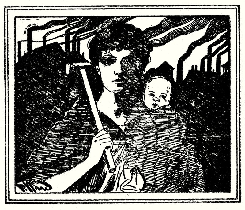 Cover illustration for The White Slaves of England (b/w photo) 作者 哈罗德·休姆·皮法德