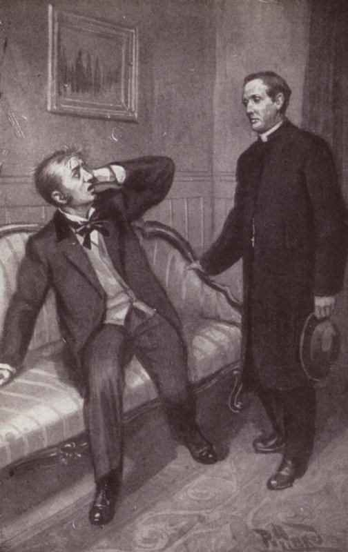 Illustration for The Mystery Of Edwin Drood by Charles Dickens (litho) 作者 哈罗德·休姆·皮法德