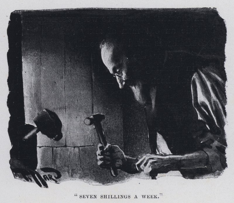 "Seven shillings a week" (b/w photo) 作者 哈罗德·休姆·皮法德