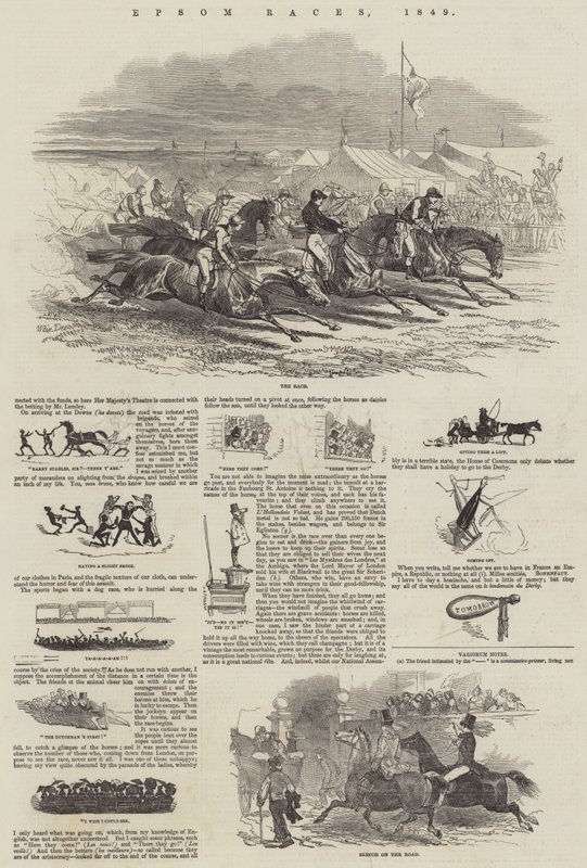 Epsom Races，1849 作者 哈里森·威廉·威尔