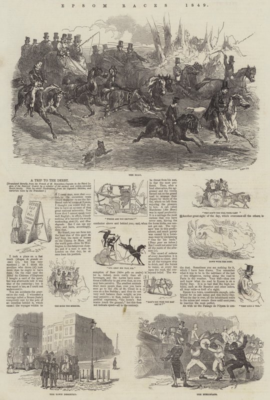 Epsom Races，1849 作者 哈里森·威廉·威尔