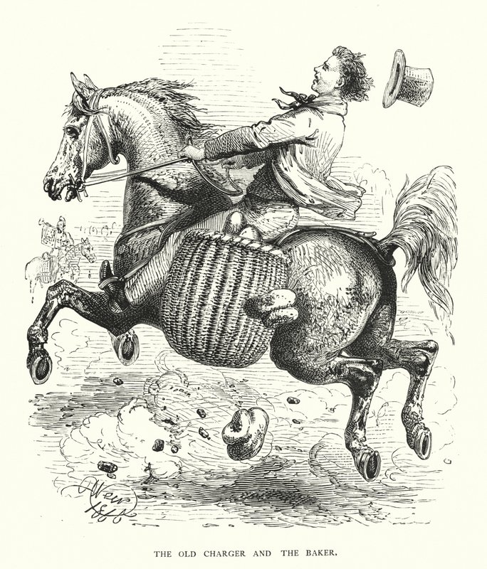 The old charger and the baker (engraving) 作者 哈里森·威廉·威尔