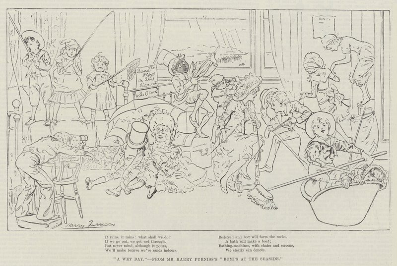 一个潮湿的日子 作者 哈里·弗尼斯（Harry Furniss）