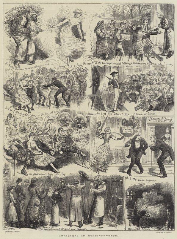 在Topsyturvydom的圣诞节 作者 哈里·弗尼斯（Harry Furniss）