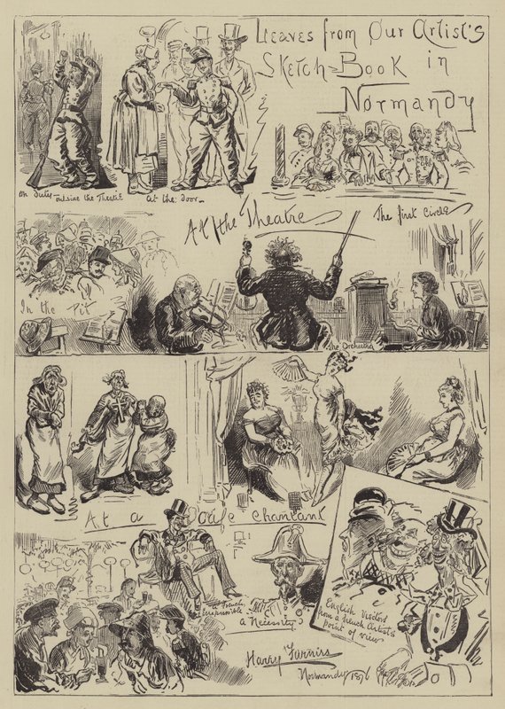 离开我们的艺术家在诺曼底的素描书 作者 哈里·弗尼斯（Harry Furniss）