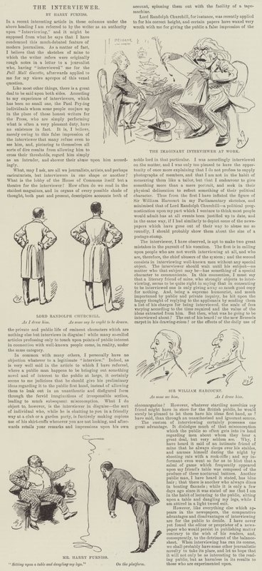 采访者 作者 哈里·弗尼斯（Harry Furniss）